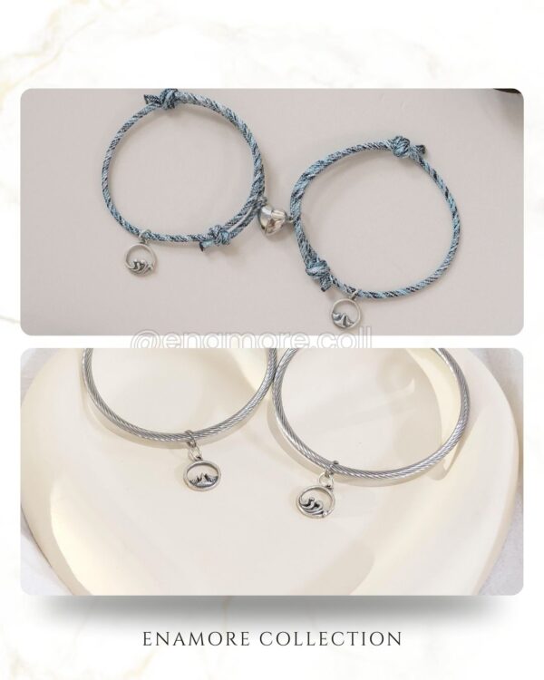 純銀山盟海誓情侶手環/腳環｜Silver Handmade Constant Oath of Love Bracelet / Anklet（一對裝）